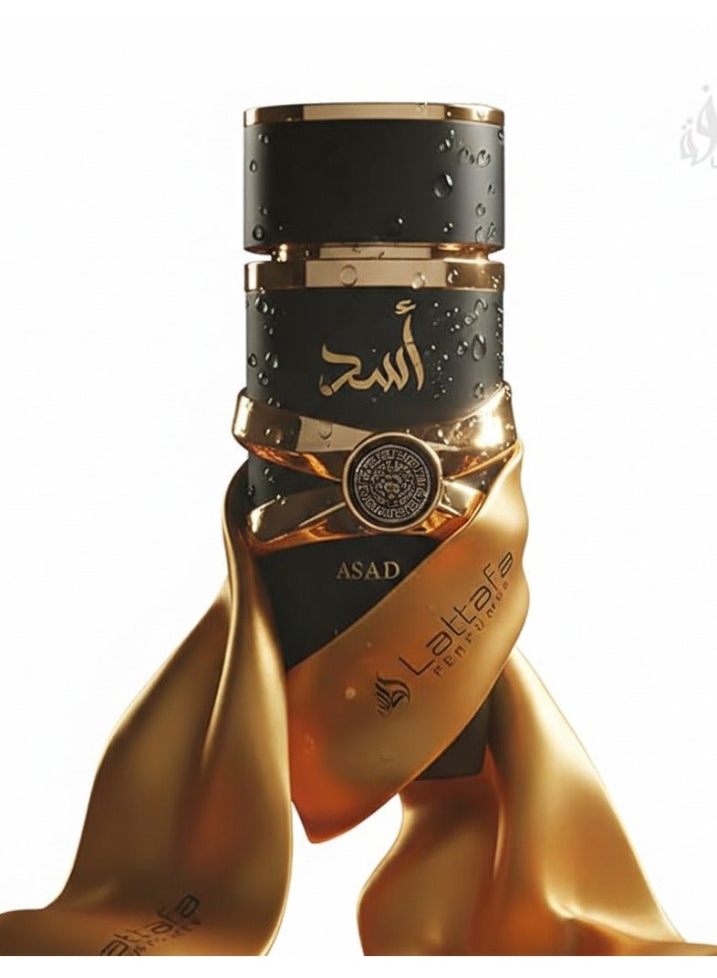 لطافة عطر لطافة أسد الفاخر أو دو بارفان 100 مل - عطر عود ومسك يدوم طويلاً للجنسين | عطر فاخر مستورد - Image 1